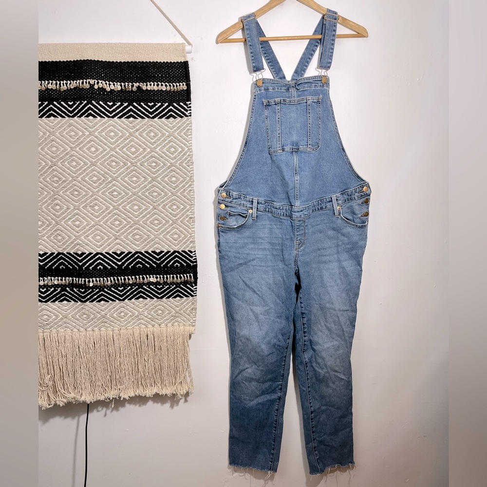Isabel Maternity by Ingrid & Isabel Light Blue Denim Overalls